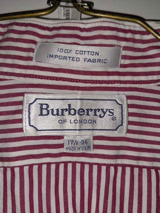 Burberry Other - Burberrys Pink and White Striped Dress Shirt